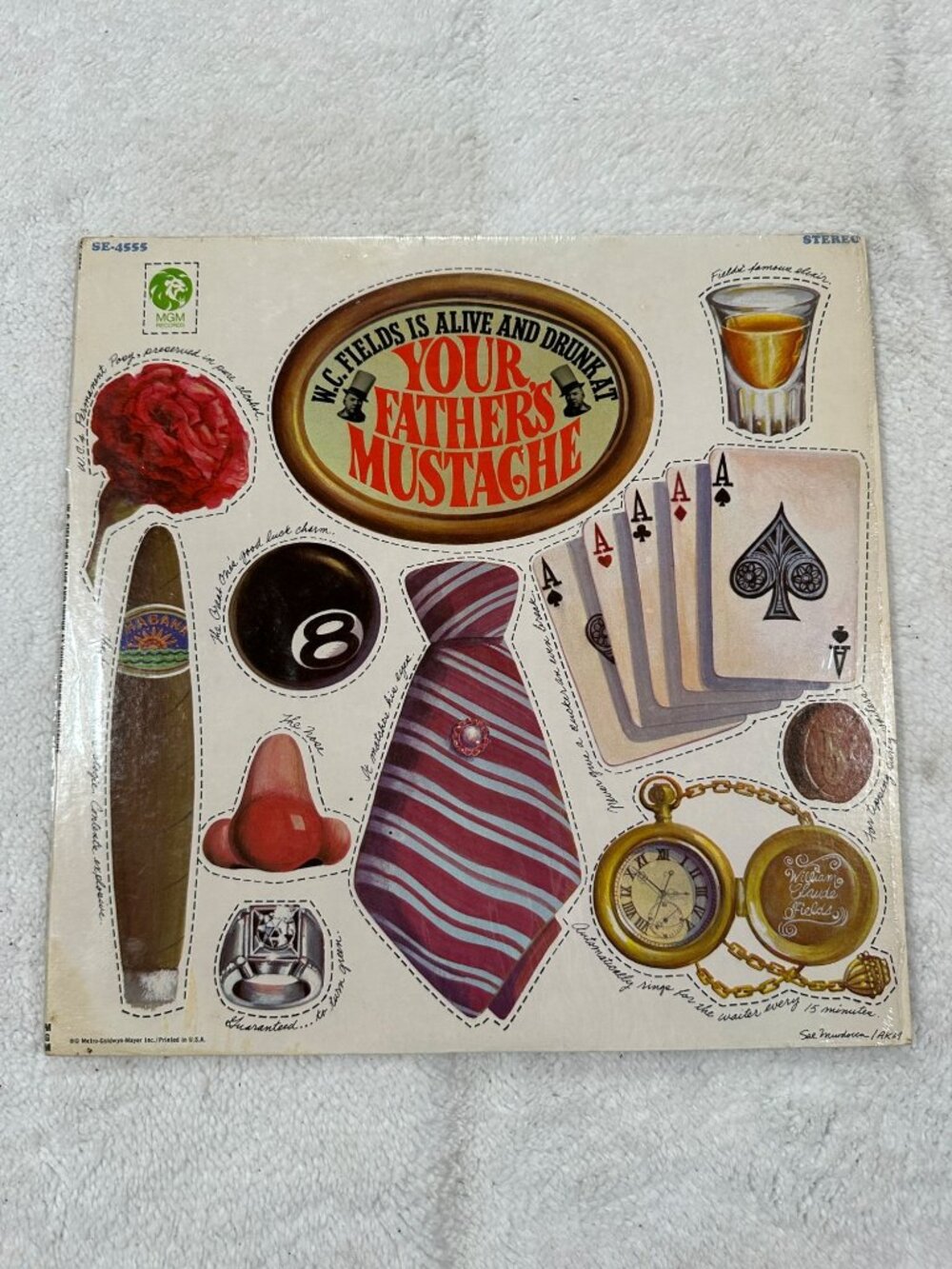 WC Fields Is Alive And Drunk At Your Fathers Mustache LP 1968 Stereo MGM Records